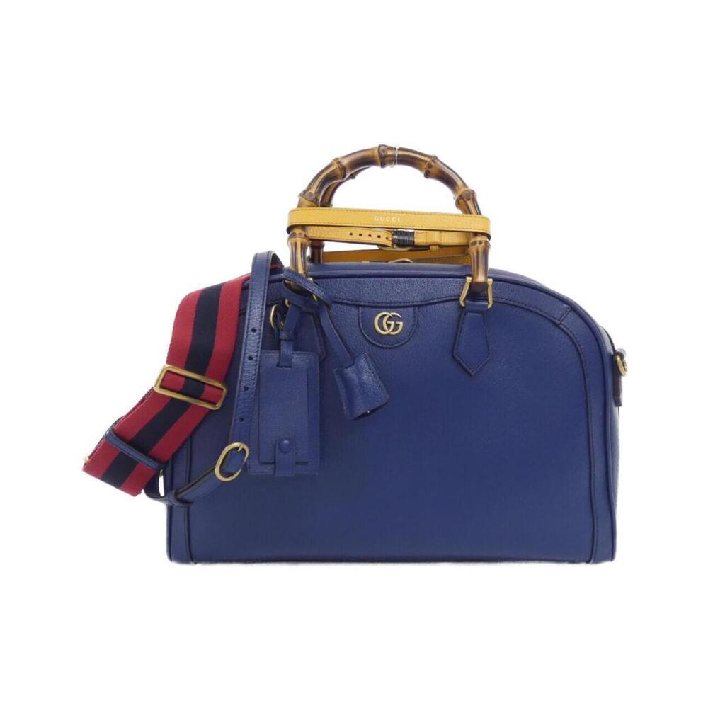 Gucci Diana Duffle Bag signature bamboo handles web stripe